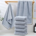 thumbnail image 1 of 5 Pack - Towel Set - Soft Polyester Fabric, Quick Drying & Absorbent, Spa Quality, Hotel Style Collection, Beige, JKODE, 1 of 9