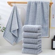 Kadlawus Cotton Towel Set Of 5 Pieces, Thickened Bath Towels For Hotel And Home, Multi Color Wash Towel Bundle, Soft Absorbent Towels For Face And Body