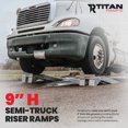 thumbnail image 2 of Titan Ramps Aluminum Semi Truck Riser Ramps 20,000 Pound Capacity, Silver, 2 of 12