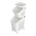 thumbnail image 1 of Double Layer Sturdy Laundry Basket for Apartment Laundry Room Living Room, 1 of 7