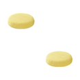 thumbnail image 3 of maskred Housses de Coussin Rondes pour Tabouret Confortable Polyester Imperméabilisation Douce Jaune 2Set, 3 of 6