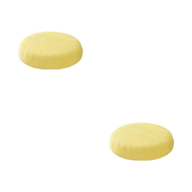 kurtrusly Stylish Round Cushions For Stools – Seating Experience Stool Cushions Polyester Seat Covers Mild Waterproofing yellow 2Set