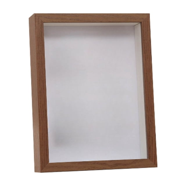 TopLLC Shadow Box Frame 6X4IN Memory Box Picture Frame Display Case For Bouquet Photos Keepsakes Medals Framed But Without Flowers on Clearance