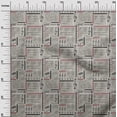 thumbnail image 3 of oneOone Polyester Spandex Tawny Brown Fabric Text Sewing Craft Projects Fabric Prints By Yard 56 Inch Wide, 3 of 5