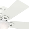 thumbnail image 2 of Hunter Fan Company Conroy 42 Inch Low Profile Ceiling Fan with Light, Snow White, 2 of 6