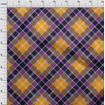 thumbnail image 3 of oneOone Georgette Viscose Fabric Tartan Check Decor Fabric Printed BTY 42 Inch Wide, 3 of 4