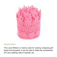 thumbnail image 3 of Unique Bargains 3 Inch Wide 10 Yard Lace Ribbon Floral Pattern Pink Embroidered Lace Trim for Sewing Making, Gift Wrapping, 3 of 5