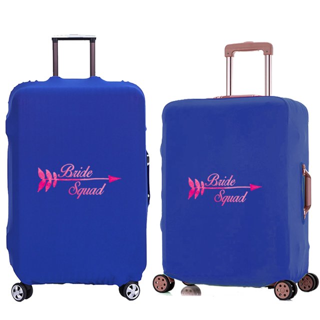 Luggage Cover Travel Suitcase Protective Cover for Trunk Case 18 '' -28 '' Foldable Light Elastic Suitcase Cover Bride Pattern 1Bride007 L