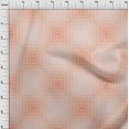 thumbnail image 4 of oneOone Velvet Orange Fabric Geometric Sewing Material Print Fabric By The Yard 58 Inch Wide, 4 of 4