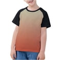 thumbnail image 1 of Plebaso T-Shirts de Mode pour Enfants Unisexe T-Shirts à Dégradé Col Rond Garçons Filles T-Shirts d'Été Hauts, 1 of 7