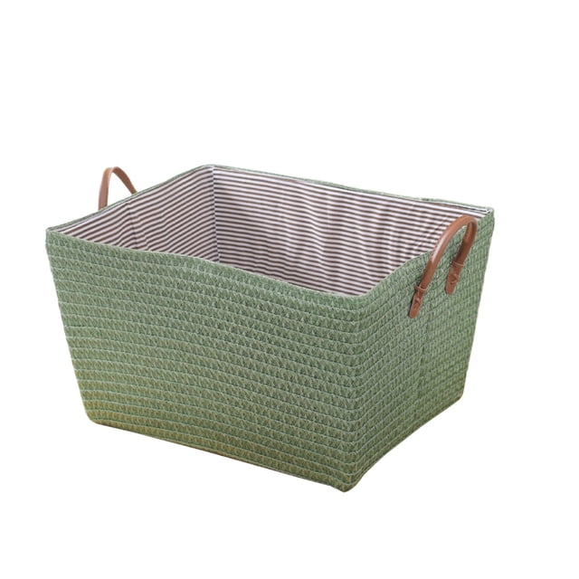 Jubipavy Clothing Storage Containers Laundry Basket Foldable Laundry Basket Dirty Laundry Basket Protective Sisal Rope Handle For College Dorms Bathroom Bedroom Laundry Hamper