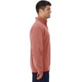 thumbnail image 2 of Jerzees Mens NuBlend Quarter Zip Cadet Collar Sweatshirt, S, Maroon, 2 of 7