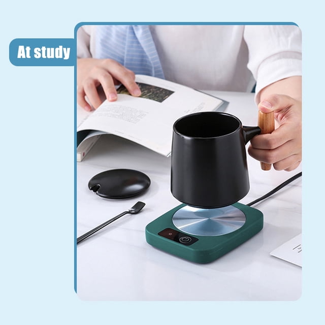 Heated Saucer Thermostatic Beverage Warmer for Kitchen, Electric Cup Warmer with Fast Heating Technology, Portable & Compact for Coffee, Tea & Beverages, Kitchen Essentials & Home Accessory