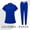 Blue_011, variant on Ktyne Scrubs Sets for Women Stretchy Nursing Uniform Short Sleeve Scrub Top & Pants Solid Color Scrub Suit with Multi Pocket Wine M