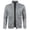 Gris, variante sur Pisexur Chandails Cardigan pour Hommes à Fermeture Éclair Complète, Col Montant, Coupe Ajustée, Chandail Tricoté Décontracté avec 2 Poches avant