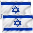 thumbnail image 1 of ANLEY Fly Breeze 3x5 Foot Israel Flag - Israeli National Flags Polyester (2-Pack), 1 of 6