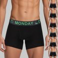 thumbnail image 1 of Men Underwear Mid Length Mid Waist Weekday Underwear Boxers Shorts Green L, 1 of 4