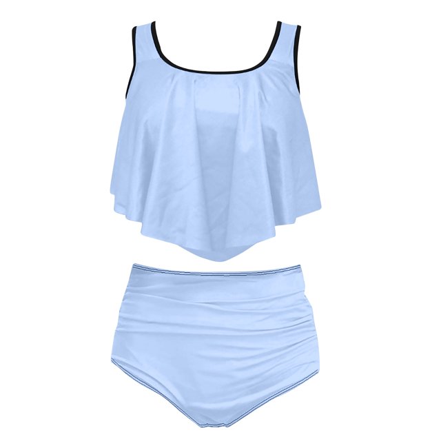 Birdeem Ensemble de Maillot de Bain Bikini à Volants pour Femmes