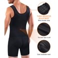 thumbnail image 4 of NonEcho Men Shapewear Tummy Control Full Body Shaper Slimming Bodysuit Plus Size, 4 of 4