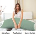 thumbnail image 3 of Unique Bargains Silky-Soft Pillowcase Microfiber Body Pillow Case Cover with Envelope Closure, 3 of 9