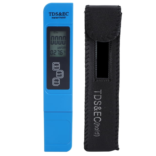Compteur EC Numérique, Testeur Sensible de la Qualité de l'Eau, Type Stylo pour Aquariums Piscines Réservoirs à Poissons Eau Potable Sans Rétroéclairage
