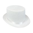 thumbnail image 1 of yuksok Chapeau Haut de Forme Costume Accessoire pour Performance sur Scène Festival Jeu de Rôle Blanc, 1 of 9