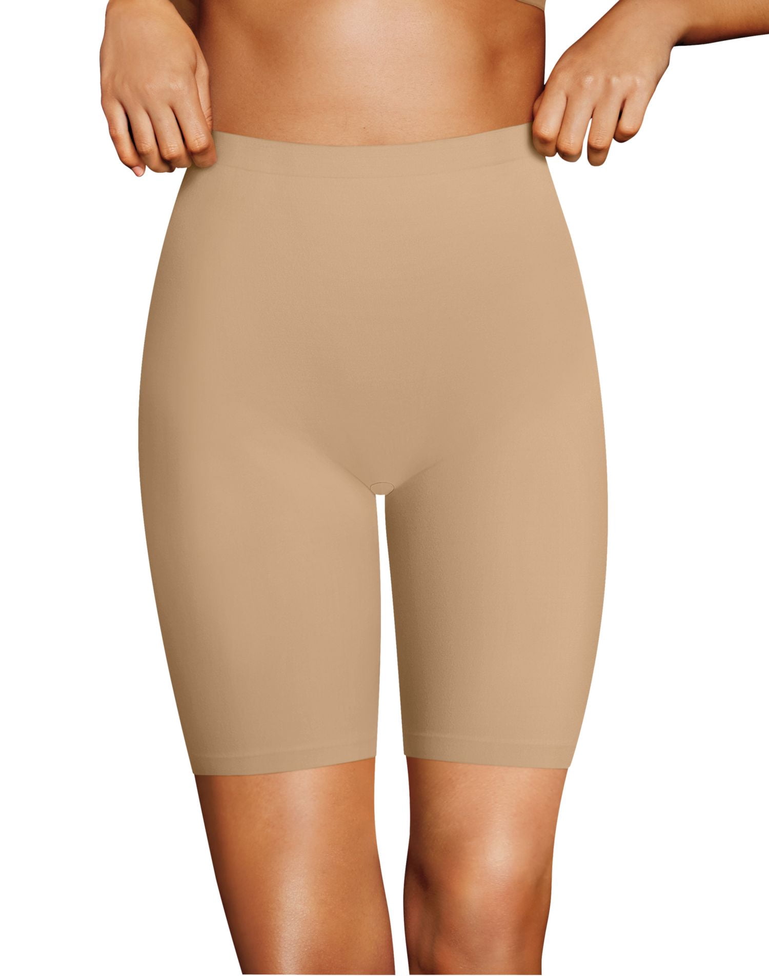 Maidenform Womens SmoothTec Slip Short, L, Nude 1/Transparent