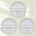 thumbnail image 4 of MasteelfCA 3PCS Imitation Porcelain Palettes Multi-purpose Round Pen Shelf Calligraphy and Painting Portable Ink Plates for Students Adults (Porcelain White), 4 of 8