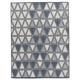 thumbnail image 1 of Erbanica Quick Dry Navy Blue Geometric Indoor Outdoor Rug, 1 of 5