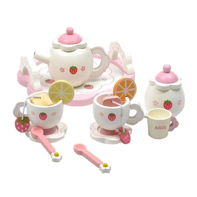 Ensemble de Théière Factice pour Enfant pour Fête de Thé Cuisine Ensemble de Jeu de Rôle Jouet
