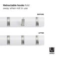 thumbnail image 2 of Umbra Flip Wall Mounted Coat Rack,White, 2 of 6