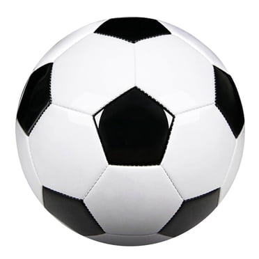 Ballon de Soccer Noir et Blanc avec Pompe Intégrée - Soccer de Qualité Supérieure pour Jeu Intérieur/extérieur, Entraînement et Jeux Décontractés