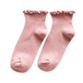thumbnail image 1 of GDREDA Thermal Socks Women Edge Vertical Striped Boat Socks Fresh Socks Pink,One Size, 1 of 3