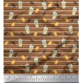 thumbnail image 1 of Soimoi Green polyester Crepe Fabric Circle Art Geometric Print Fabric by Yard 52 Inch Wide, 1 of 5