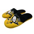 thumbnail image 1 of Forever Collectibles Pittsburgh Penguins NHL Giant Logo Slippers - Medium, 1 of 1
