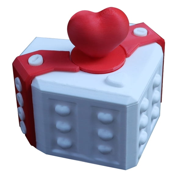Eoozwa 3D Printing Puzzle Gift Box Challenging Screw Assembly Holiday Ornament Party Game Fun Plastic Decorative Box