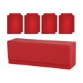 thumbnail image 4 of Boîte pour Deck de Cartes à Collectionner Étui de Cartes Passe-Temps pour Cartes de Collection Cartes de Sport Rouge, 4 of 8