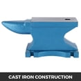 thumbnail image 3 of VEVOR Single Horn Anvil 55lbs, Cast Iron Anvil Blacksmith Withstands Heavy Blows,Anvil Rugged Round Horn Anvil Blacksmith Jewelers Metalsmith Tool, for Sale Forge Tools and Equipment, 3 of 9