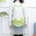 thumbnail image 4 of EastVita Cooking Apron Cute Cartoon Fruit Printed Pvc Waterproof Oil Proof Creative Apron, 4 of 7