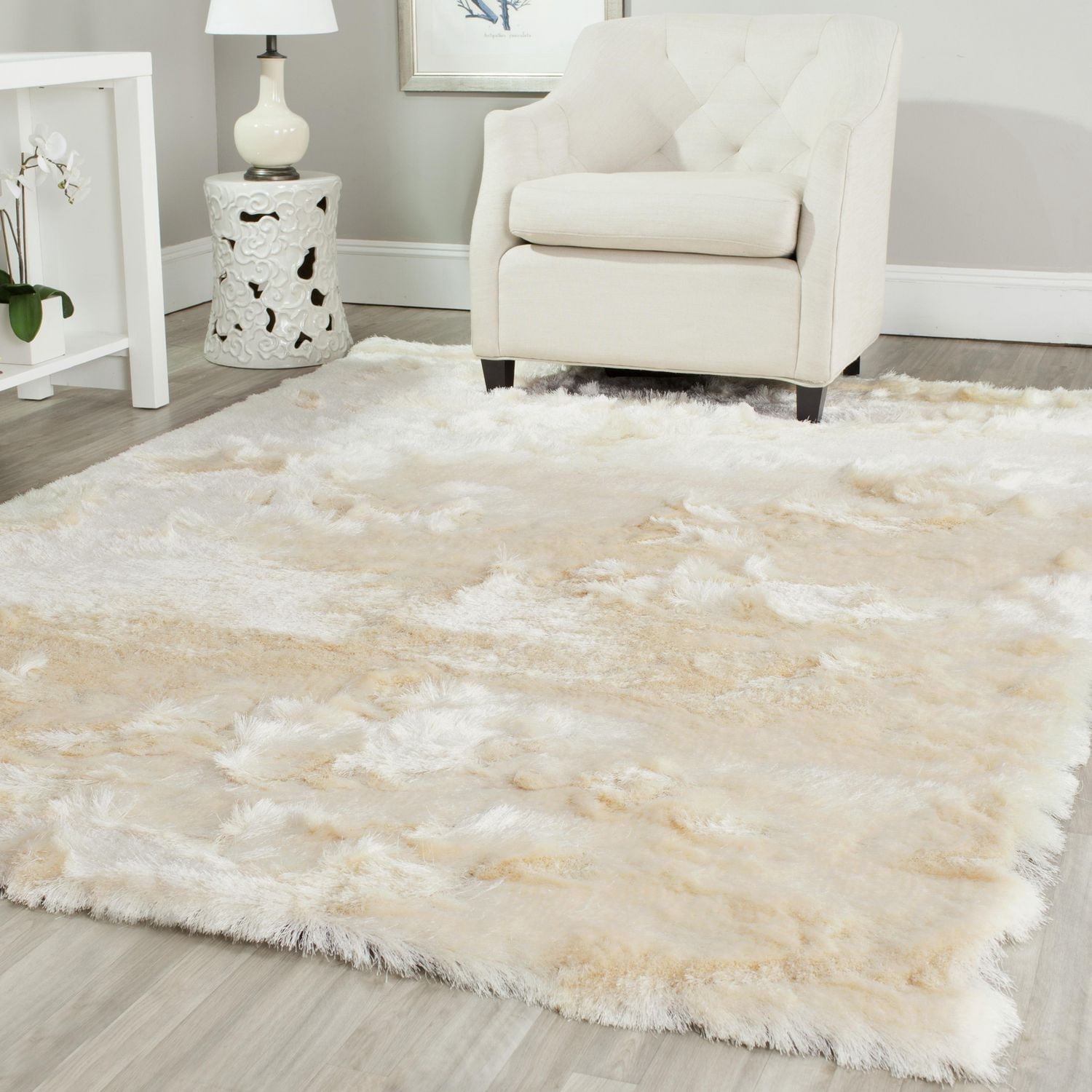 Safavieh Paris Darwin Tapis Peluche Solide Shag