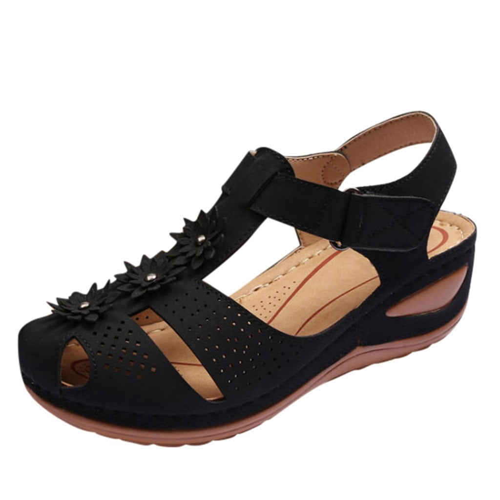 Kcodviy Chaussures Confortables à Semelle Ajourée Chaussures Décontractées pour Femmes Chaussures de Travail pour Dames Bout Rond à la Cheville Chaussures Habillées Décontractées pour Femmes Sandales d'Hiver Souples pour Femmes Filles Mignonnes Chaussures pour Femmes Décontractées Chaussures Décontractées pour Femmes
