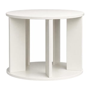 Flynix Bureau 360 Degré Rotation bibliothèque, Corner Storage Rack Compact Book Stand Table plate-forme de livre polyvalente Top Bibliothèque pour le bureau