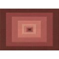 thumbnail image 1 of Ahgly Company Tapis d'Intérieur Rectangulaire Transitionnel Orange Lavable à la Machine, 6 Pieds x 9 Pieds, 1 of 7