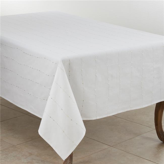 Saro Lifestyle 4420.S65104B Nappe Design Brodée 65 x 104 Po