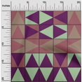 thumbnail image 2 of oneOone Silk Tabby Violet Fabric Geometric Craft Projects Decor Fabric Printed By The Yard 42 Inch Wide, 2 of 4