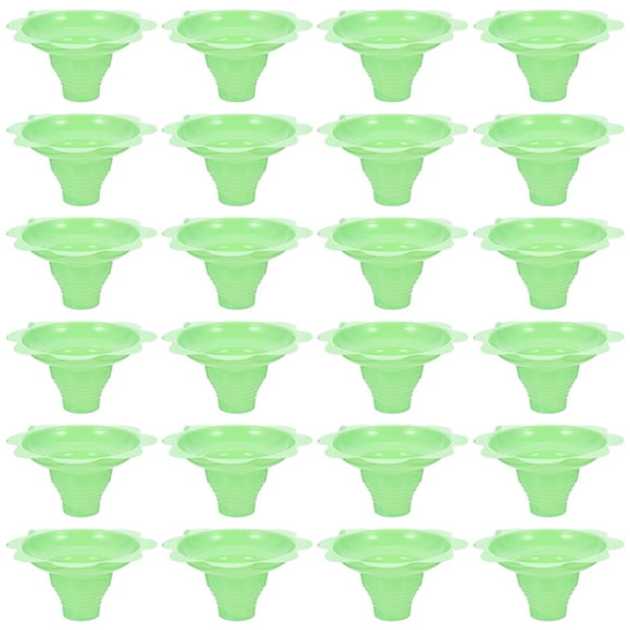 MesaSe Colorful Flower Snow Cone Cups 50pcs Reusable Drip Cups