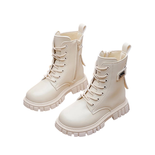 Bottes pour Filles Nœud Papillon Long Baril Cuir Princesse Mode Automne