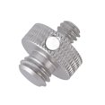 thumbnail image 2 of 1/4in And 3/8in Camera Screw Adapter Mount, Aluminum Alloy Clear Camera Screw Adapter  For Ball Head Silver, 2 of 8