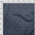 thumbnail image 3 of oneOone Velvet Black Fabric Asian Paisley Block Sewing Craft Projects Fabric Prints By Yard 58 Inch Wide, 3 of 5