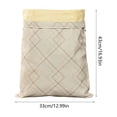 thumbnail image 3 of Amzcrzy Cloth Bread Bag Zipper Beeswax Bread Bag Reusable Food Storage Bag Double Layer Beeswax Wrap Bag with Buckle Fresh Keeping Bag for Bread Fruit Vegetables Snacks Home and Kitchen, 3 of 6